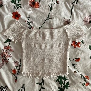 Pacsun off the shoulder smocked top